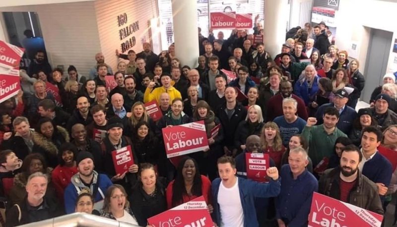 Launching my re-election campaign with Battersea Labour in 2019.
